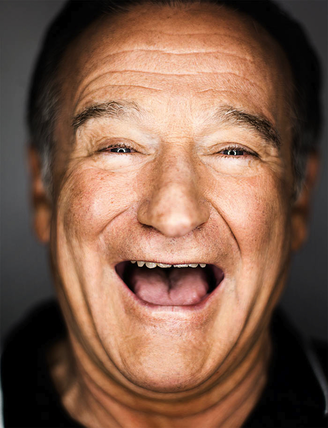 Robin Williams laughing